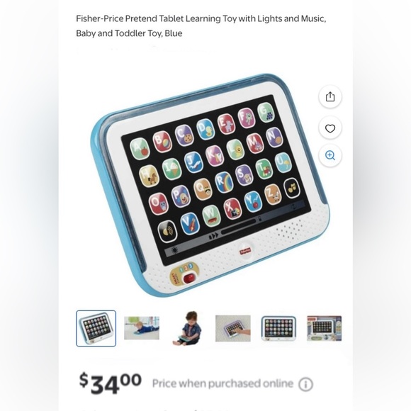 Fisher Price Laugh & Learn Smart Stages Tablet with 3x AAA Batteries included - Picture 10 of 10